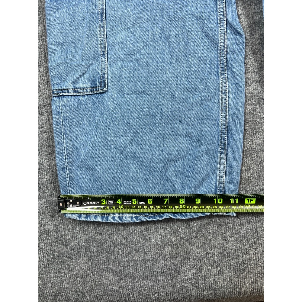 Old Navy Baggy Jeans womens 10 Blue Drapey Denim Cotton Preppy Mid-Rise Wide Leg - Picture 2 of 14
